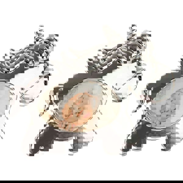 Cute Unicorn Themed Shiny Nickel Plated Metal Baby Oval Picture Frame Image 3