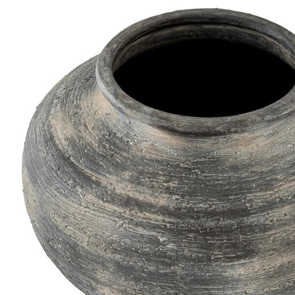 Wyld Haus Bramble Dark Aged Squat Layered Ceramic Vase