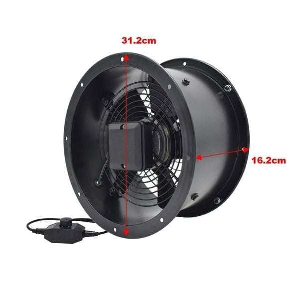 Ventilation Wall-Mounted Exhaust Axial Fan 8/10/12/14/16/18/20/22 inch Living and Home 10 inch