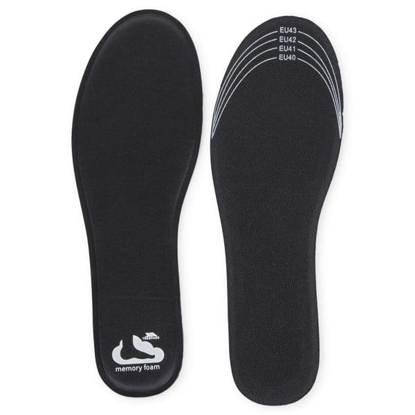 Trespass Adults Unisex Memsole Memory Foam Insole - Black - 