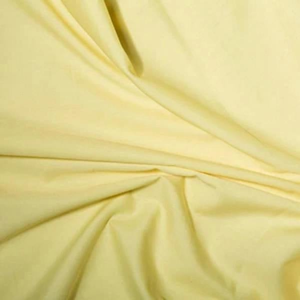 Minerva Core Range Premium Polycotton Dressmaking Fabric per metre, 112.5cm / 44" Wide - Lemon Yellow