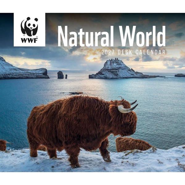 Unbranded WWF, Natural World Desk Calendar 2027, Desk Calendars, Day To View, Animals, Gift
