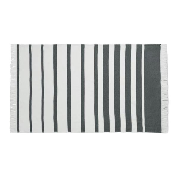 MidOcean Wave Hammam SeaQual Bath Towel - Grey - 