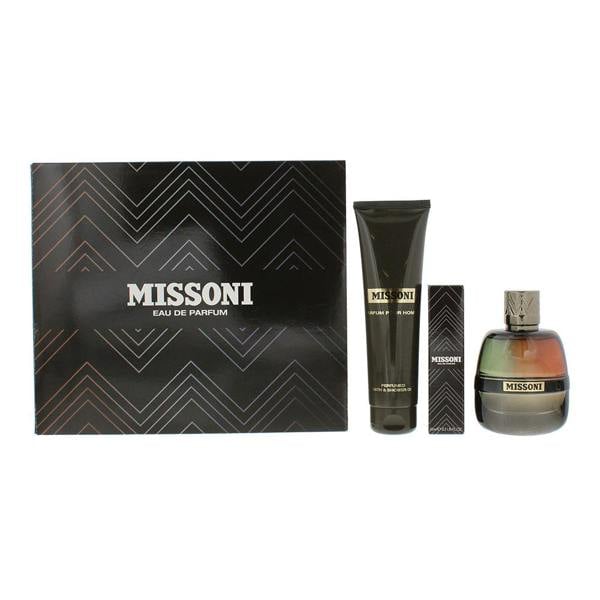 Missoni Eau de Parfum 100ml, 10ml Travel Spray + Shower Gel 150ml Gift Set for Him