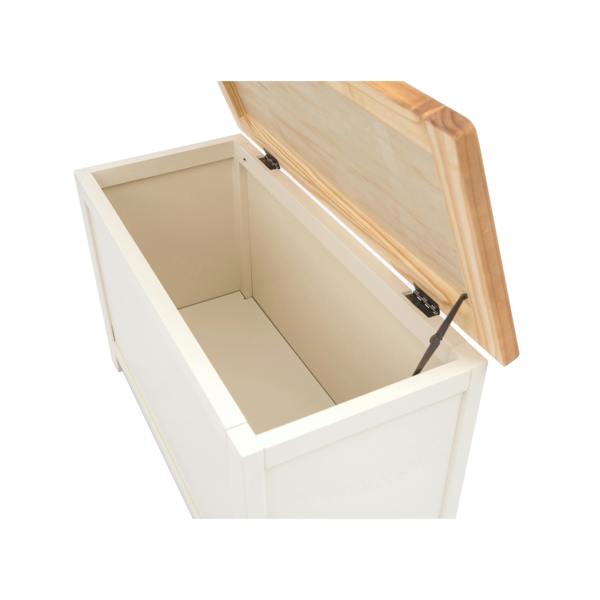 Cabinet Bits Maggiori Off White Blanket Box Ottoman