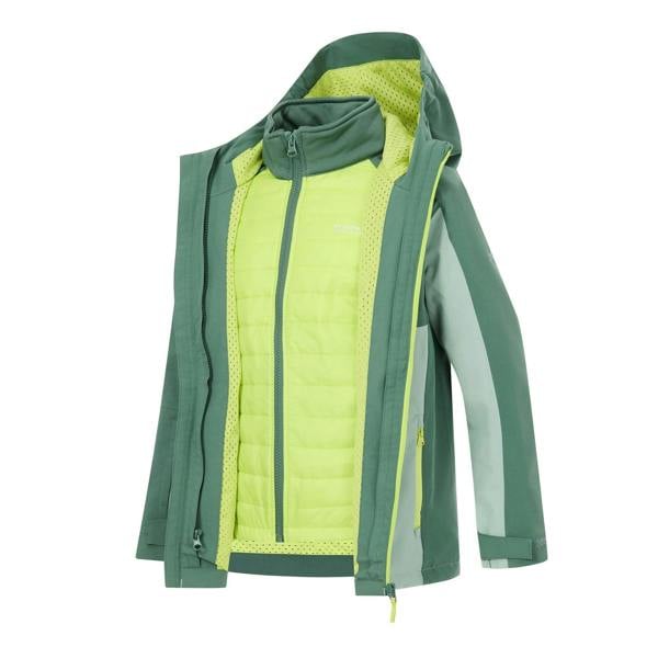 Regatta Childrens/Kids Trekktain 3 in 1 Jacket - Dark Forest/Glacier Green - 