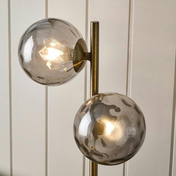 Pagazzi Lighting Tamara 2-Light Antique Brass Table Lamp