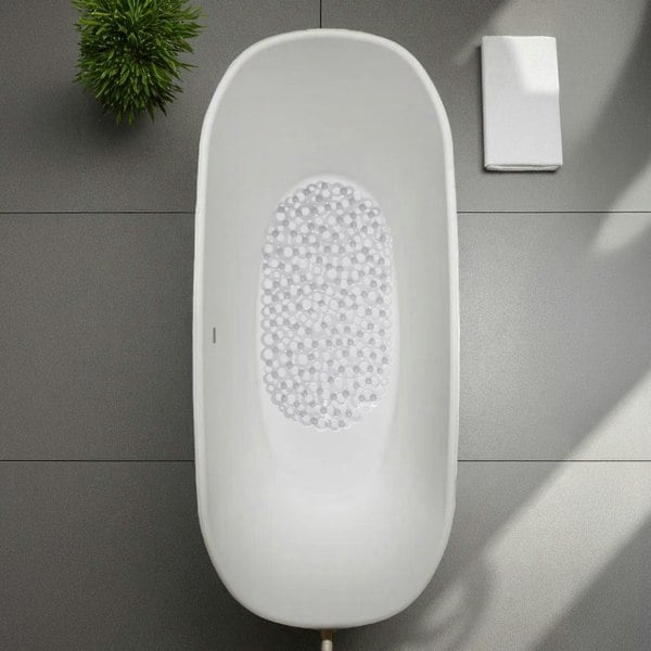 Showerdrape Otto Clear Anti Slip PVC Bath Mat 69cm x 36cm
