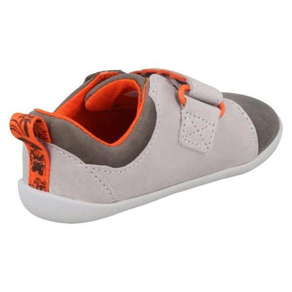 Clarks Boys Clarks Leather Hook & Look Dinosaur Pre-Walkers Casual Shoes - Roamer Rex T