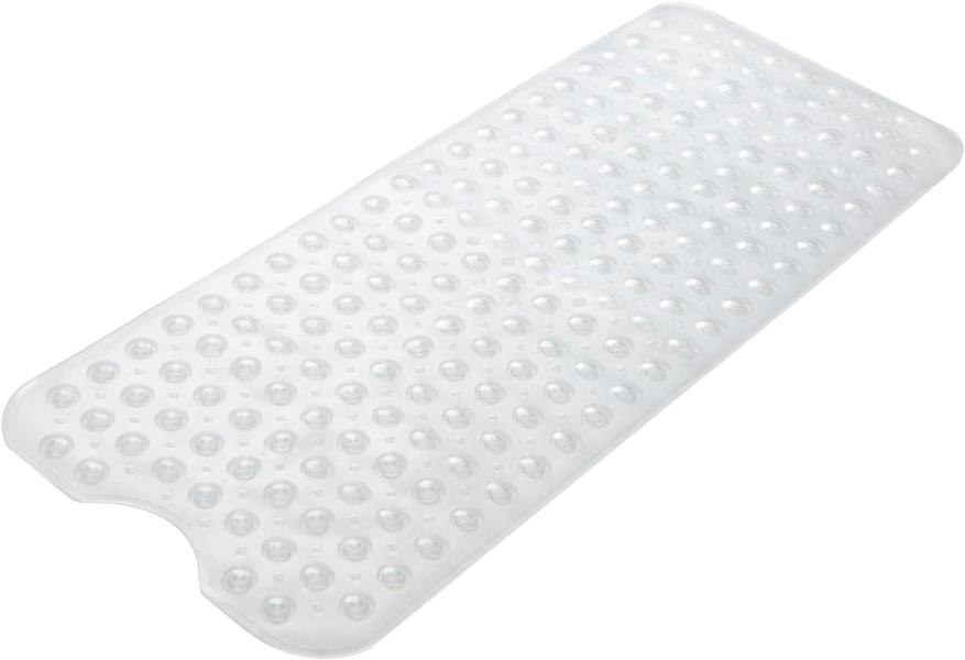 ADOV Bath Mat Non Slip, 100 x 40cm Extra Long Shower Mat with Suction Cups and Drain Holes