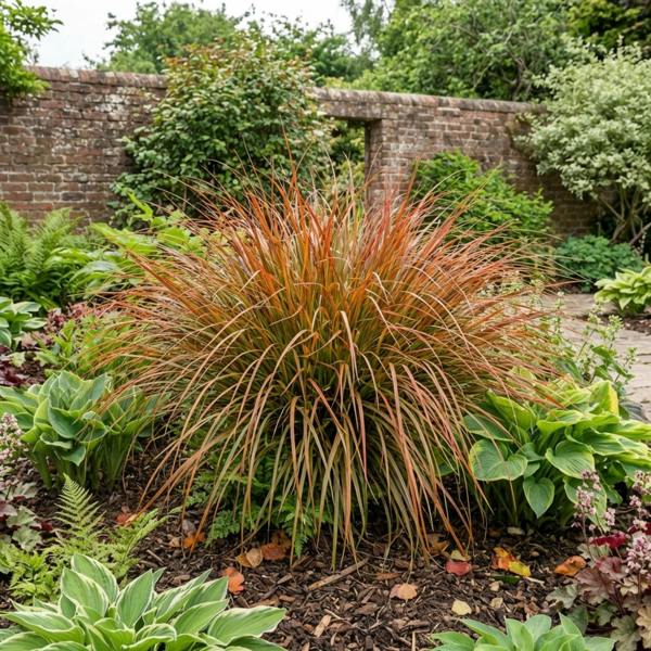 Carex 'Prairie Fire' Ornamental Grass Fiery Orange Evergreen Sedge 2L Pot The Rose Press Garden