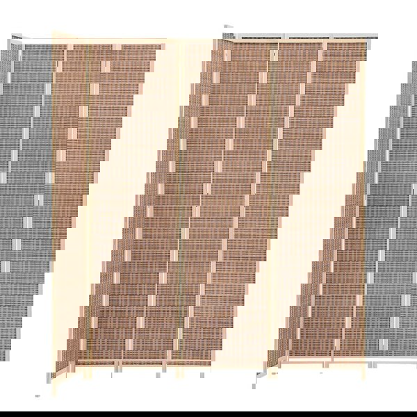 2 Style Bamboo Woven 4-Panel Folding Room Divider Room Dividers Living and Home