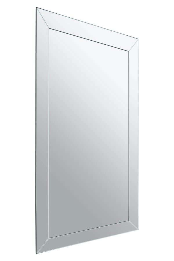 Sana Large Rectangular Wall Mirror with Bevelled Frame