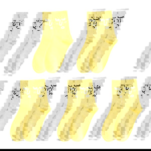 Anyfootwear 5 Pairs Unisex Kawaii Funny Socks One Size 5–9