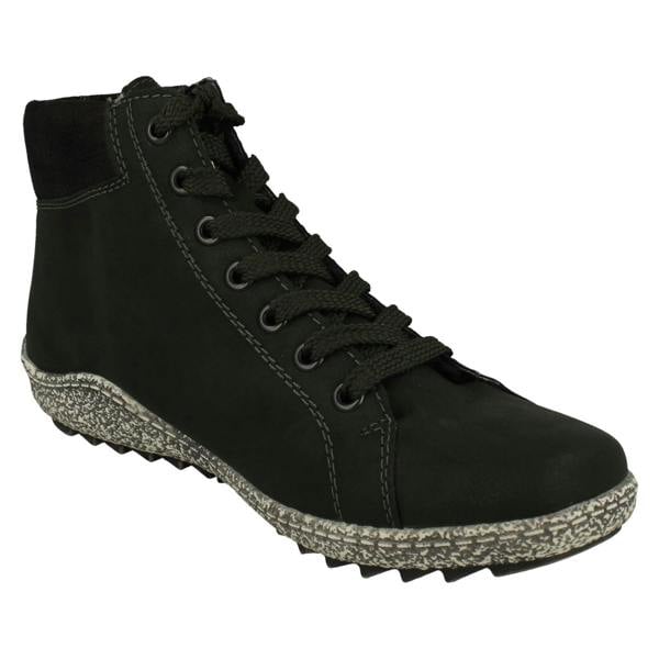 Rieker Ladies Rieker Casual Rieker-Tex Ankle Boots with Lace and Zip Fastening L7502