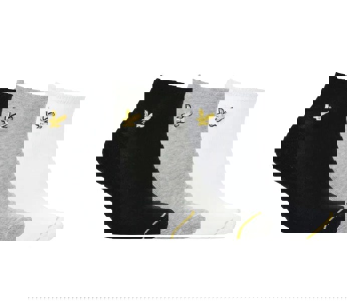 Lyle & ScottSocks 3 - pack3 - Pack Ross Trainer Socks, Black/White/GreyBoxers - and - Briefs.net