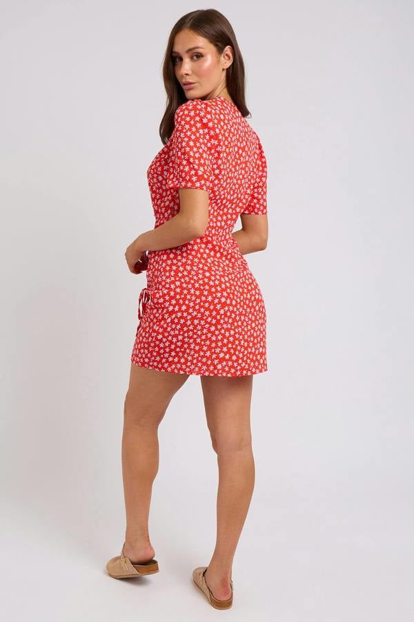Urban Bliss Katrine Ruche Detail Wrap Dress
