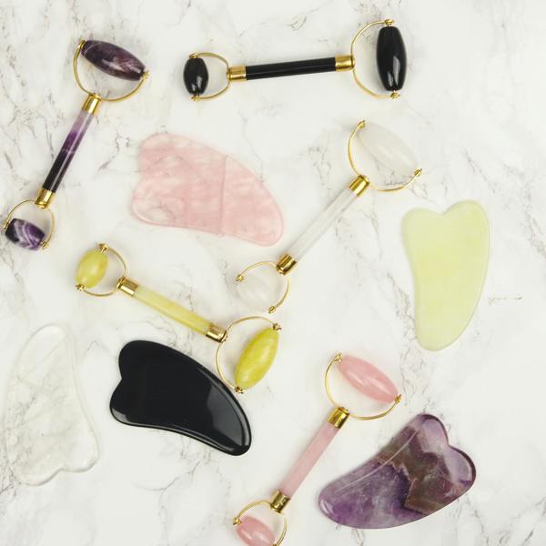 White Lotus Beauty Genuine Crystal Gua Sha Chemical Free Rose Quartz