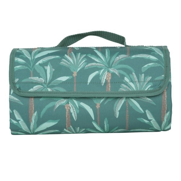 Mountain Warehouse Patterned Picnic Mat - Dark Green