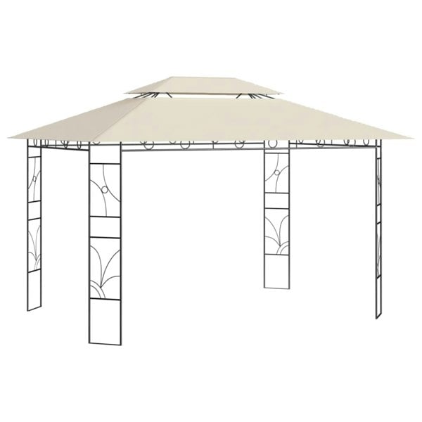 Berkfield Gazebo 4x3x2.7 m Cream 160 g/ma_