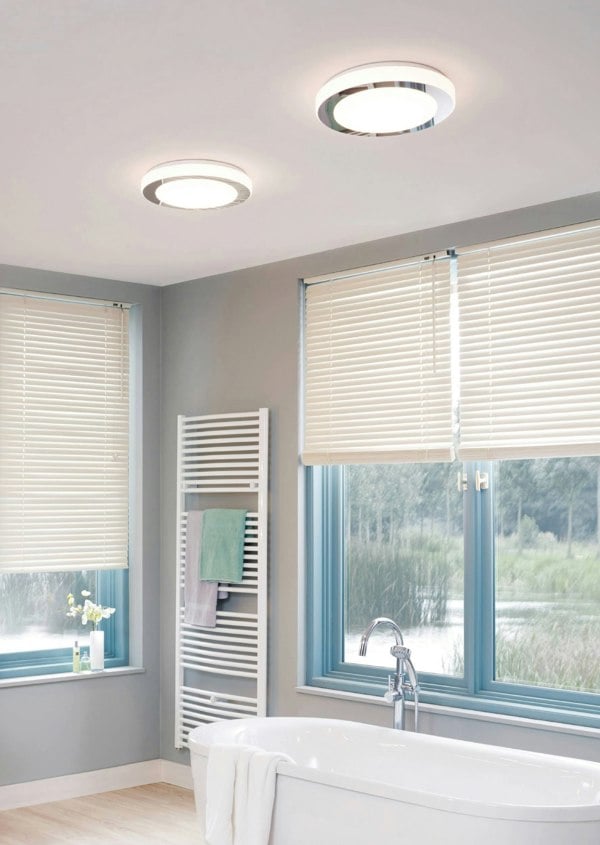 EGLO Carpi LED White/Chrome Round Ceiling Light