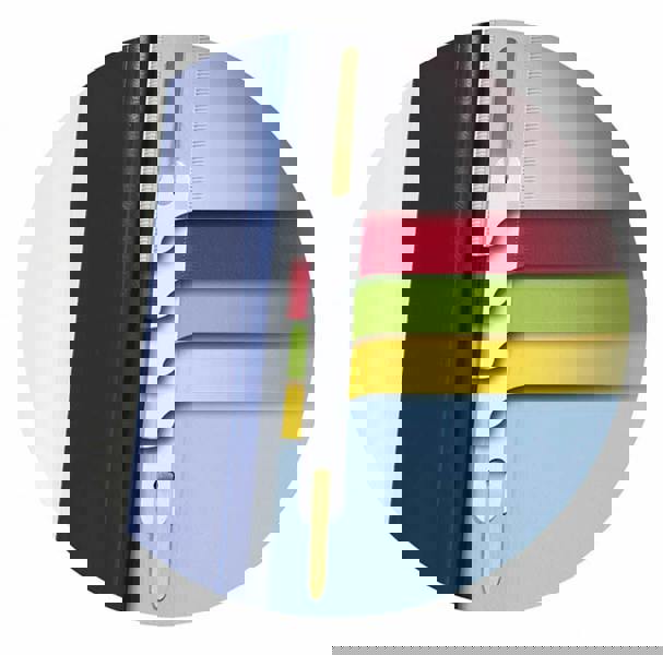 Durable DIVISOFLEX 5 Part Organiser File with Index Tabs | 5 Pack | A4 Blue