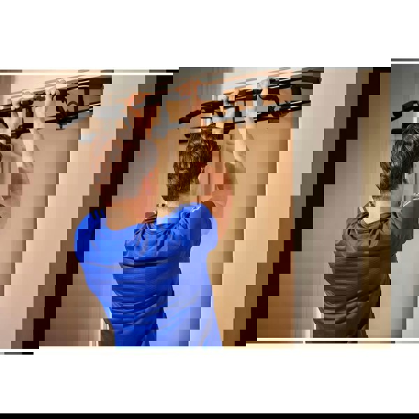 Close grip chin ups using the Adidas Door Gym