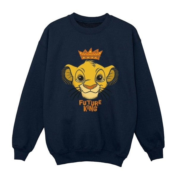 Disney Boys The Lion King Future King Sweatshirt - Navy Blue