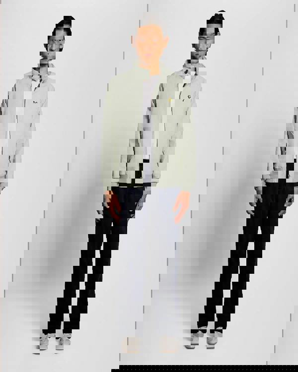 Lyle & Scott Cotton Mens Harrington Jacket - Y117 Wheat | CHO | Designer Mens Bomber Jackets