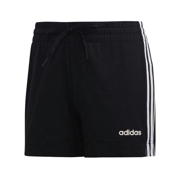 Adidas Womens/Ladies Essentials 3 Stripes Slim Shorts - Black/White - 