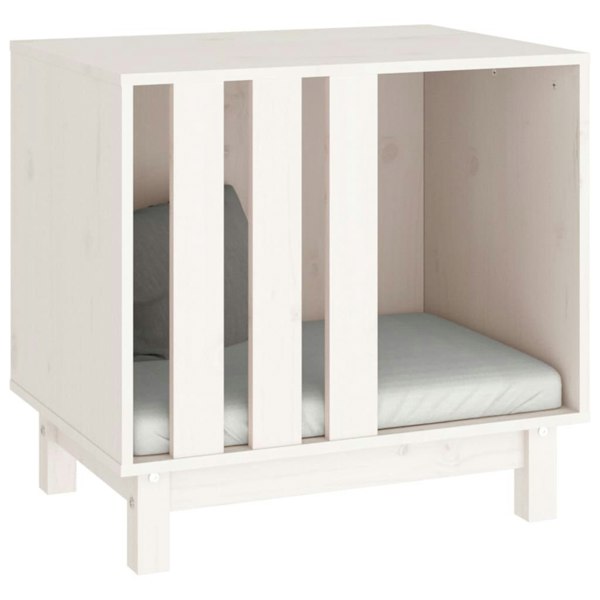 Berkfield Dog House White 60x45x57 cm Solid Wood Pine
