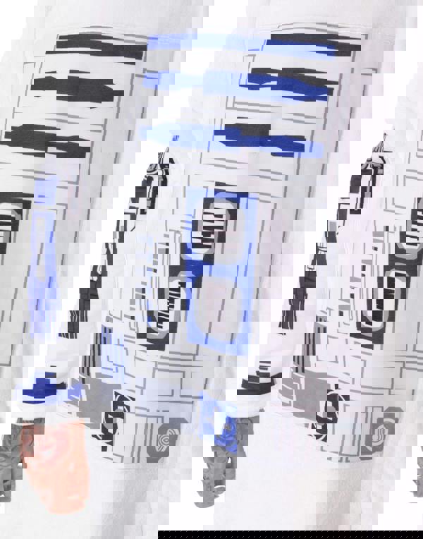 Star Wars Unisex White R2D2 Blanket Hoodie (One Size)