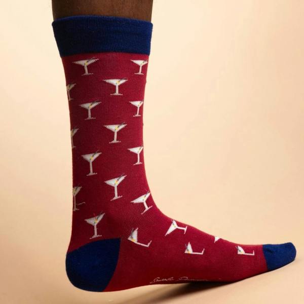 Swole PandaSocks SingleMartini Bamboo Socks, RedBoxers & Briefs