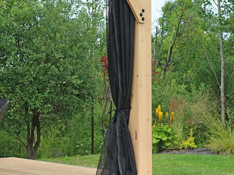 Avery Pavilion 12ft x 10ft (3.7m x 3m) With FREE Phifer Mesh Curtains Backyard Bliss 3