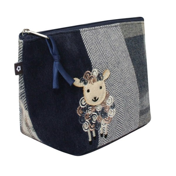 Earth Squared Sheep Tartan Makeup Cosmetic Bag