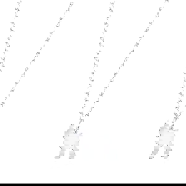Bouvier Des Flandres Silhouette Silver Necklace - Personalised - MYLEE London