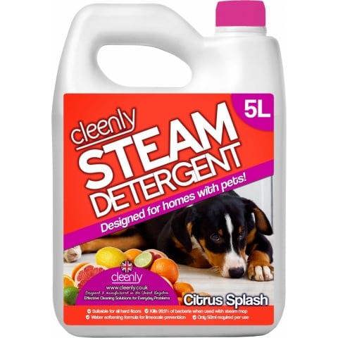 Cleenly Pet Steam Detergent for Steam Mops (20 litres) Citrus Splash Designed for Homes with Pets