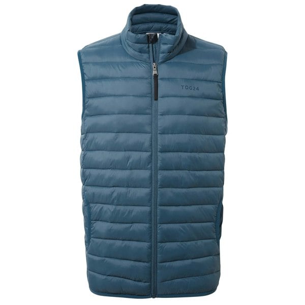 TOG24 Mens Gibson Insulated Padded Gilet - Lagoon Blue