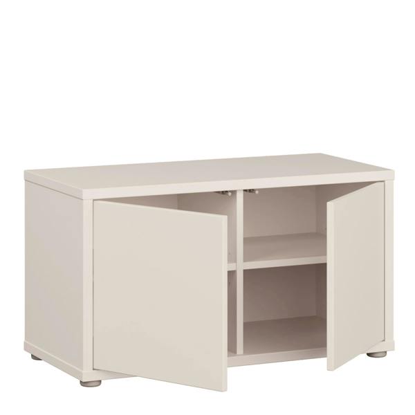 Furniture To Go Alice Springs Bench with 2 Doors Push-to-Open in Sand