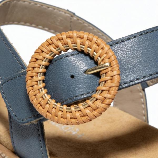 Remonte D0Q52 Cross Strap Sandals in Blue