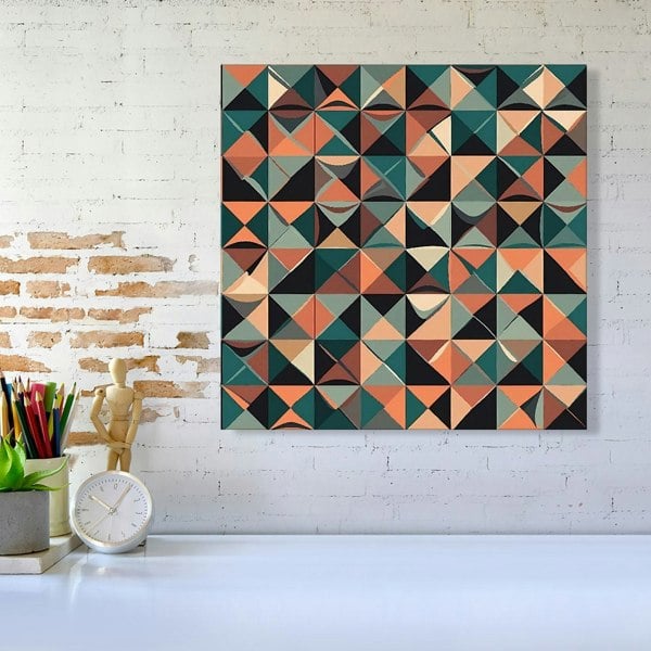 Warren Reed Geometric Print Pattern Canvas