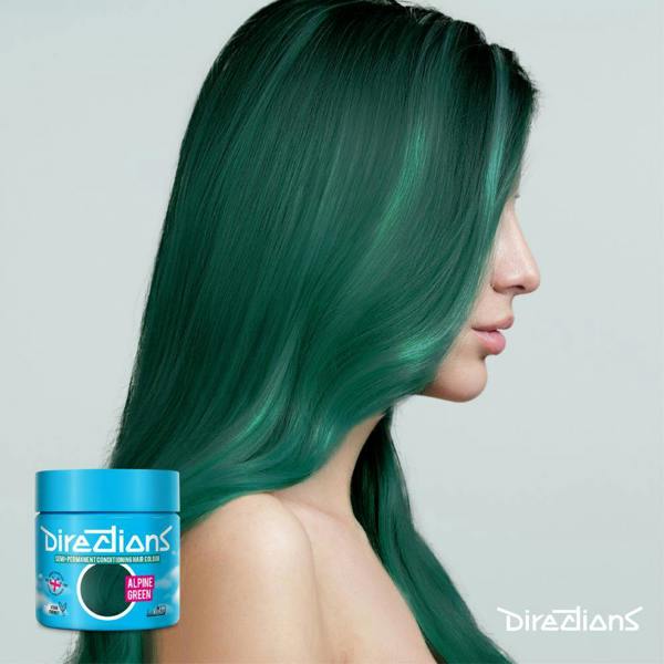 Directions 4 x La Riche Directions Semi-Permanent Hair Color 100ml Tubs - Alpine Green