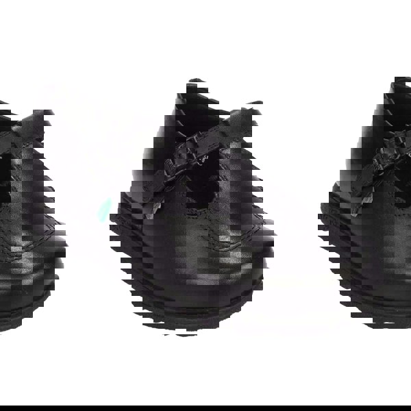 Kickers Womens/Ladies Fragma Leather T Buckle Work Shoes - Black