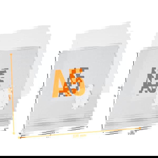 Durable Water Resistant UV Anti-Reflective Adhesive Pockets | 5 Pack | A5 Clear