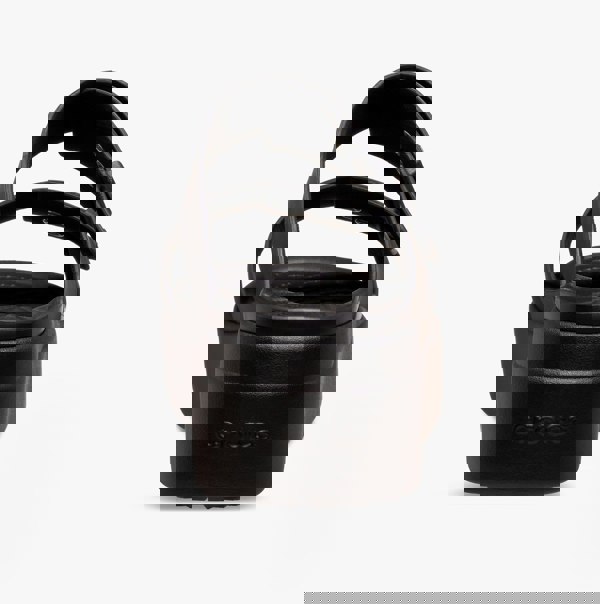 Crocs 207431-001 BROOKLYN BUCKLE LOW WEDGE Womens Sandals Black