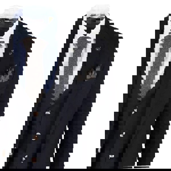 TruClothing IM32 - Men's Black 3 Piece Tailored Fit Suit