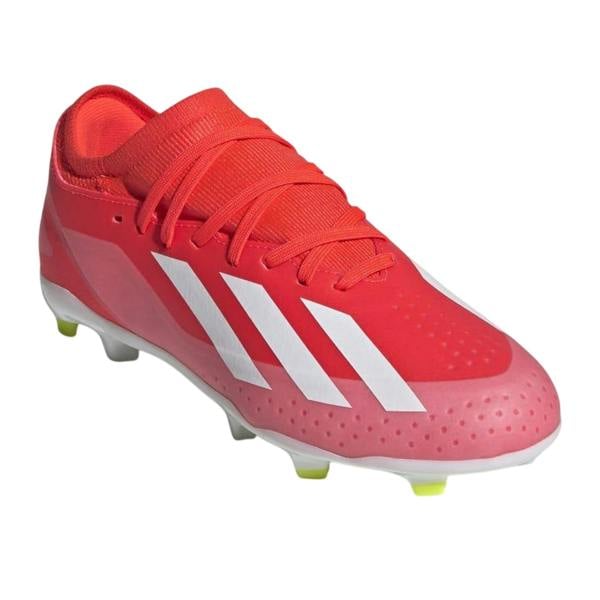 Adidas Childrens/Kids X Crazyfast League Firm Ground Football Boots - Red/White