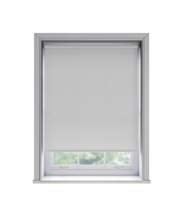 NewEdgeBlinds No Drill White Thermal Blackout Roller Blind (170cm Drop)
