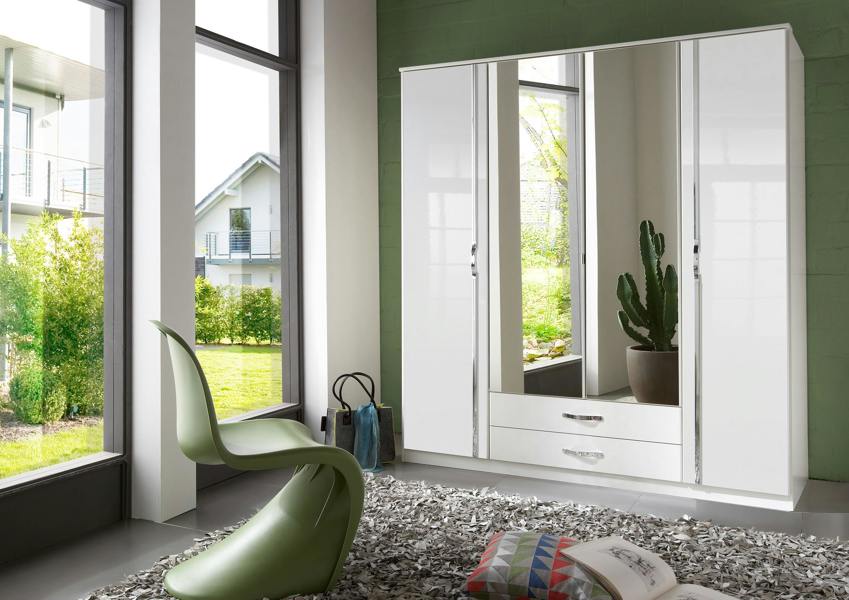 TJ's Furniture Trio Door 2 Drawer White