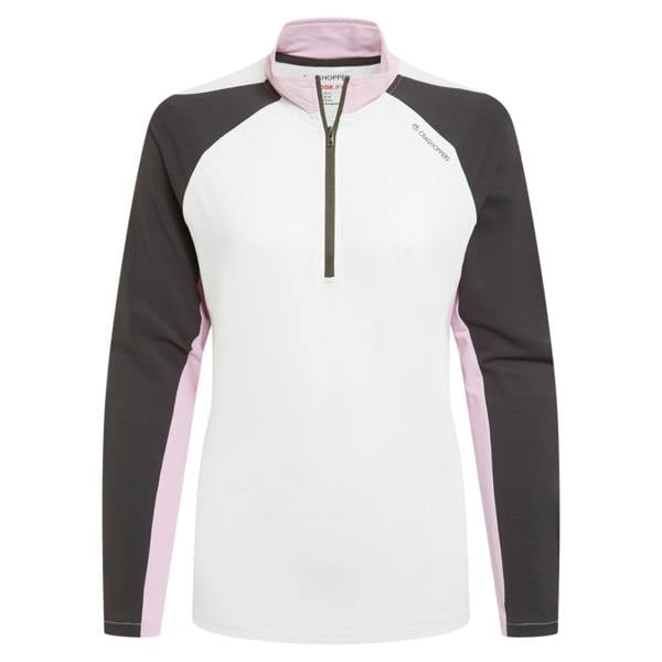 Craghoppers Womens/Ladies Nosilife Half Zip Golf Top - White/Dark Iron - 